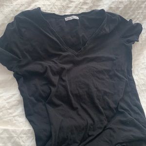Zara oversized black top